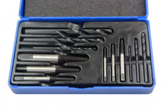 Linkse tapset / draadeind en tapeind verwijderaarset 12-delig